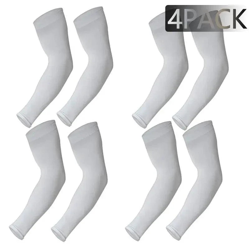 Black Men Unisex Cooling Arm Sleeves Cover Cycling Running Sun Protection Outdoor Activities Hide Tattoos Sleeve Cooling Sports Sleeve For Basketball Golf Football