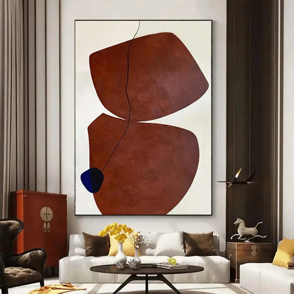 Handmade Abstract Canvas Oil Painting Wabi Sabi Art