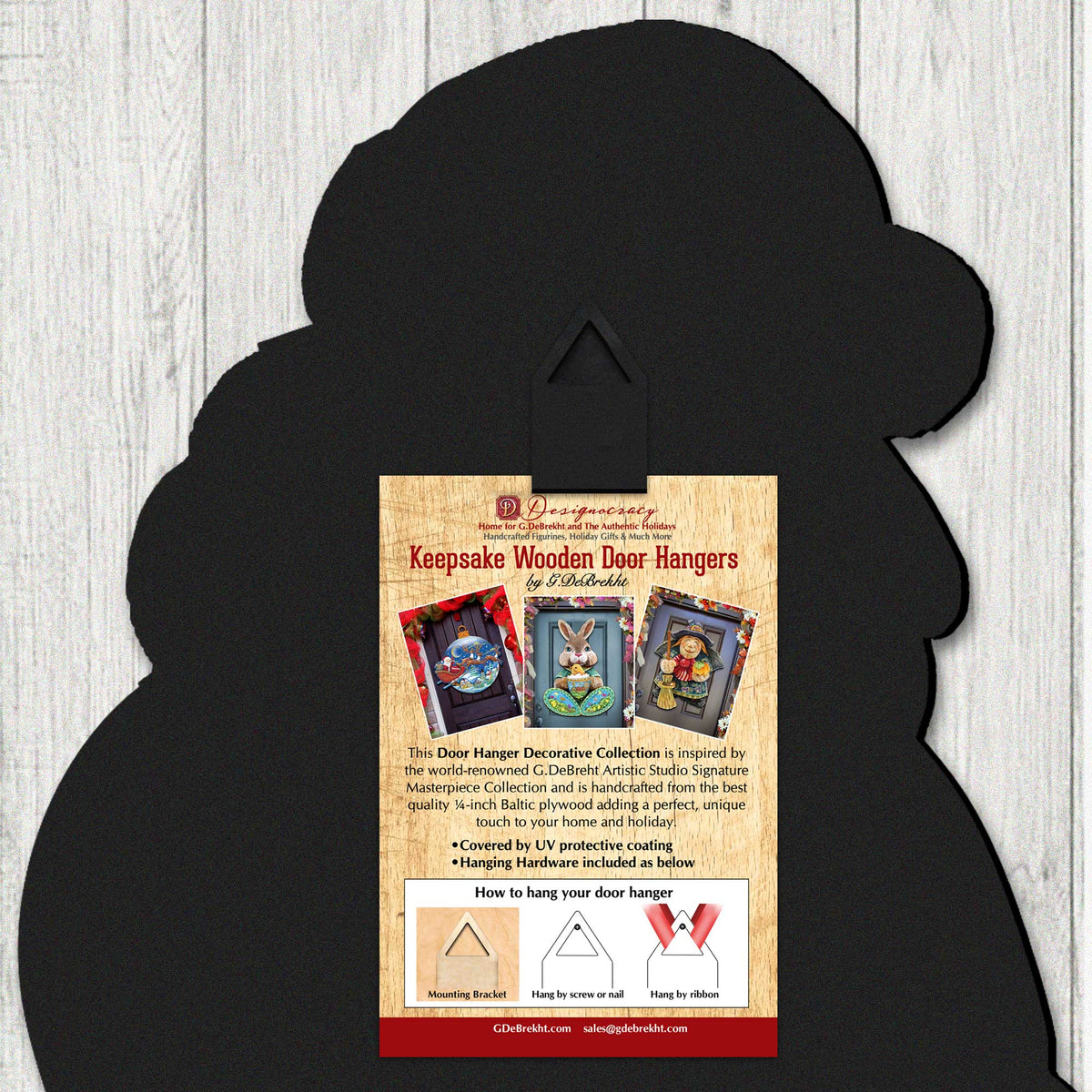 Santa's Dove of Hope Holiday Door Décor by G. Debrekht - Christmas Santa Snowman Décor - 8691416H