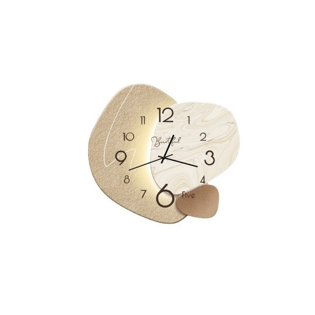 Modern Wooden Wall Clock Home Decor Simple Timepiece