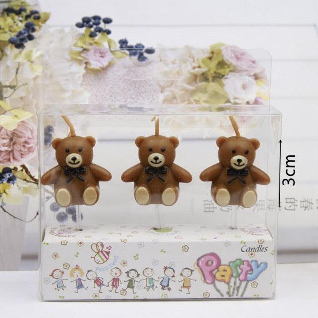 Cake Topper Bear Candles Cartoon Smiley Face Birthday Insert Creative  Party Cake Handmade Smiley Daisy Flower Cake Toppers For Birthday Party