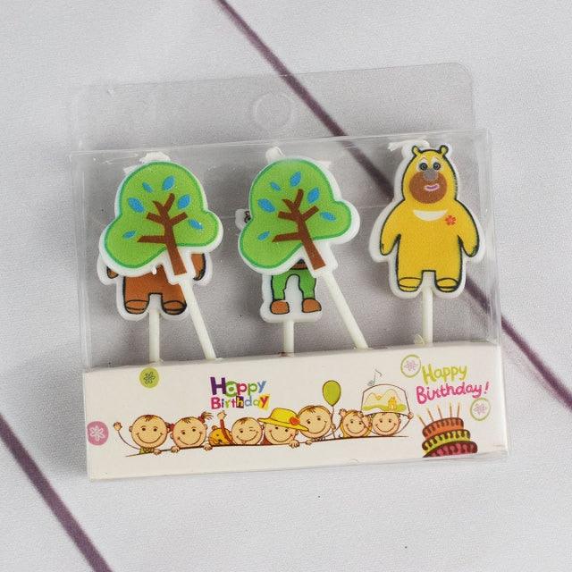 Cake Topper Bear Candles Cartoon Smiley Face Birthday Insert Creative  Party Cake Handmade Smiley Daisy Flower Cake Toppers For Birthday Party