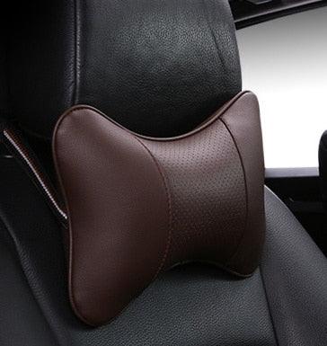 Car Neck Pillows Headrest Relief Filled Fiber Universal Car Pillow Both Side Pu Leather 1pcs Pack Headrest For Car Neck Pillows Both Side Pu Leather Headrest Head Pain Relief Filled Fiber Universal Car Pillow Neck Pillow Softness Car Headrest Pillow