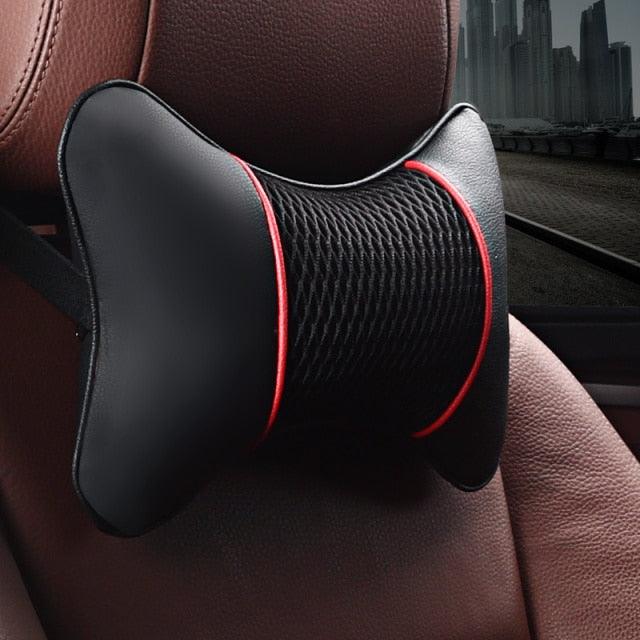 Car Neck Pillows Headrest Relief Filled Fiber Universal Car Pillow Both Side Pu Leather 1pcs Pack Headrest For Car Neck Pillows Both Side Pu Leather Headrest Head Pain Relief Filled Fiber Universal Car Pillow Neck Pillow Softness Car Headrest Pillow
