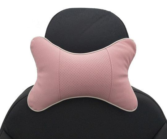 Car Neck Pillows Headrest Relief Filled Fiber Universal Car Pillow Both Side Pu Leather 1pcs Pack Headrest For Car Neck Pillows Both Side Pu Leather Headrest Head Pain Relief Filled Fiber Universal Car Pillow Neck Pillow Softness Car Headrest Pillow