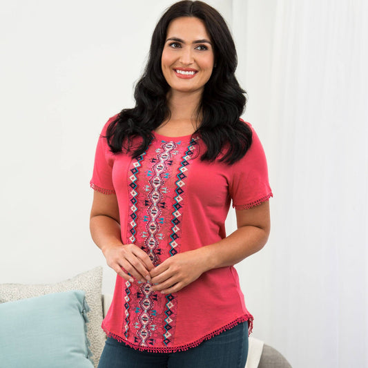Center Lane Beaded Top