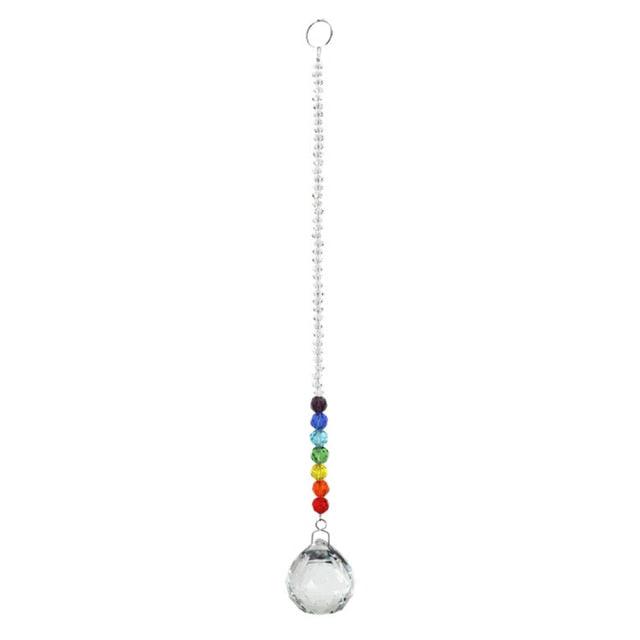 Chandelier Crystals Ball Prism Pendant Maker Sun Catcher Crystal Rainbow Maker Drops Hang for Window Home Decor Car Charms Hanging  Wind Chimes Hanging Ornament Garden Decor