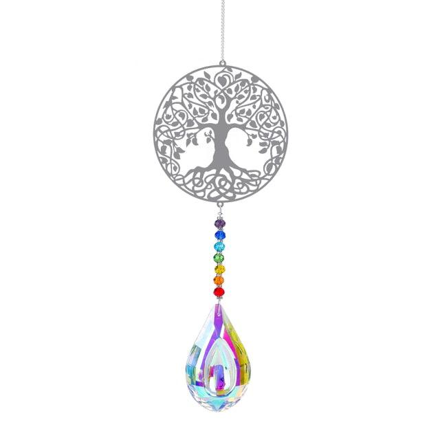 Chandelier Crystals Ball Prism Pendant Maker Sun Catcher Crystal Rainbow Maker Drops Hang for Window Home Decor Car Charms Hanging  Wind Chimes Hanging Ornament Garden Decor