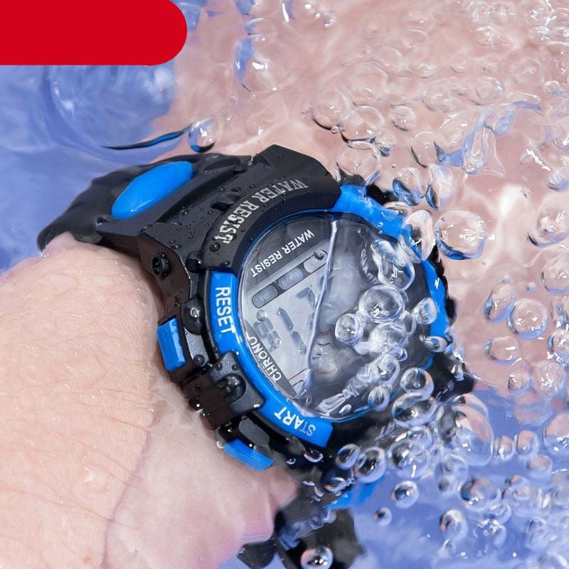 Children Watch Sport Kids Silicone Strap Waterproof LED Digital Watch For Kid Children Student Colorful LED Electronic Digital Watch Multifunction Display Sports Watches For Kids