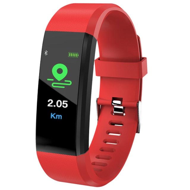 Childrens Sports Watch LED Display Touch Color Screen Top Electronic Watch Waterproof Heart Rate Pedometer Fitness Tracker Heart Rate Sleep And Stress Monitoring Water Resistant Fitness Watch