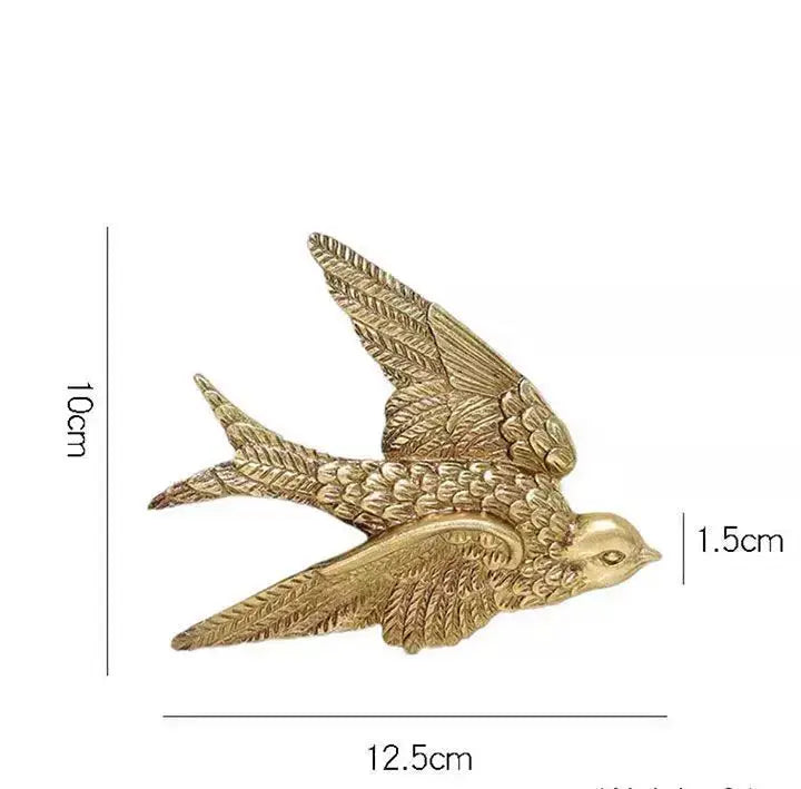 Chinese-style Sofa Background Wall Light-luxury Vintage Swallow Wall Decoration