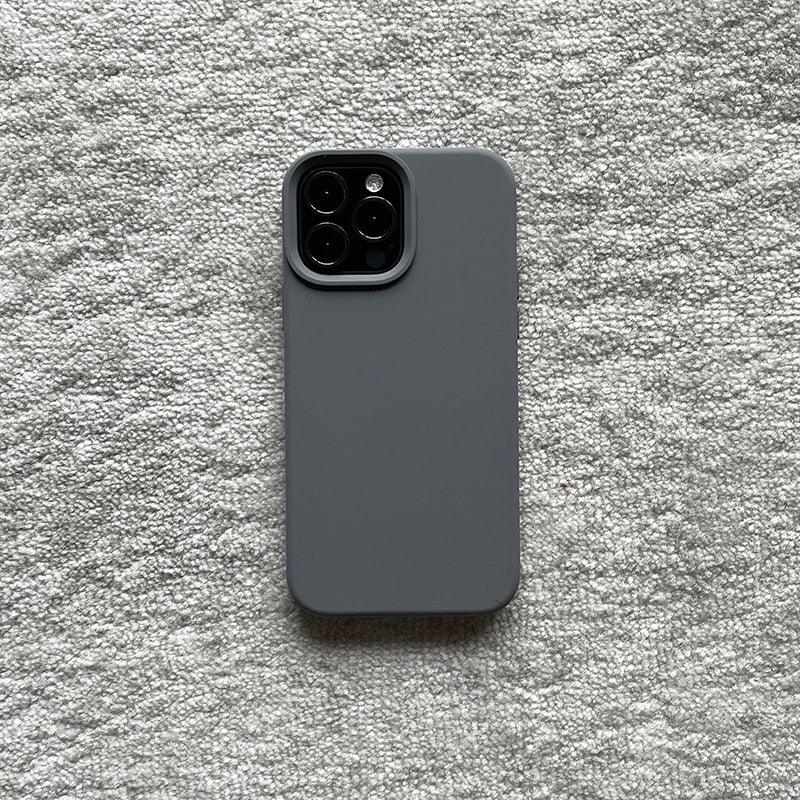 Classic Candy Color Silicone Case For iphone 13 12 Mini 14 13 Pro Max Camera Lens Protective Bumper Cover For iPhone 14 12 Pro Soft Flexible Silicone Slim Fit Case For Iphone