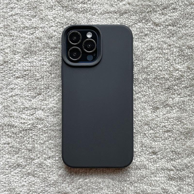 Classic Candy Color Silicone Case For iphone 13 12 Mini 14 13 Pro Max Camera Lens Protective Bumper Cover For iPhone 14 12 Pro Soft Flexible Silicone Slim Fit Case For Iphone