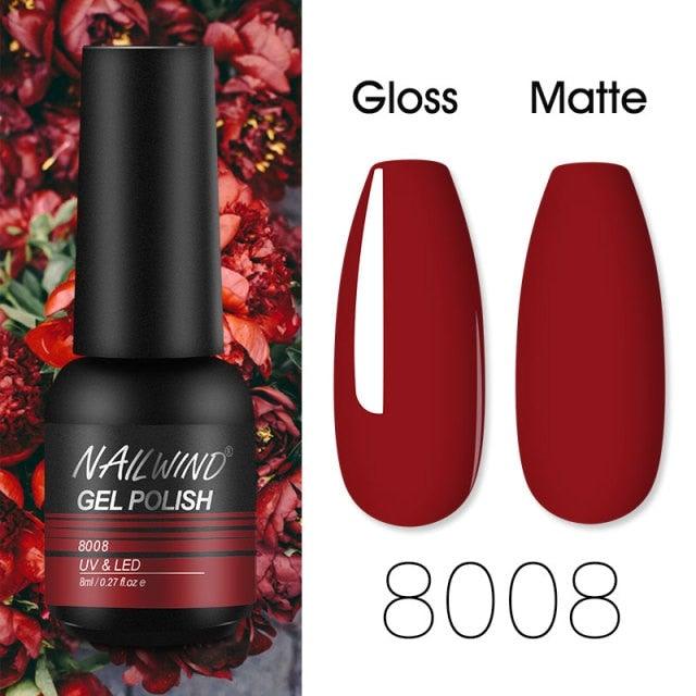 Colorful Glossy Gel Nail Polish 8ml Modern Permanent UV LED Nails Gel Luxury Fashion For Women and Girls Shine Design