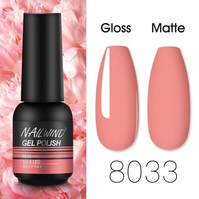 Colorful Glossy Gel Nail Polish 8ml Modern Permanent UV LED Nails Gel Luxury Fashion For Women and Girls Shine Design