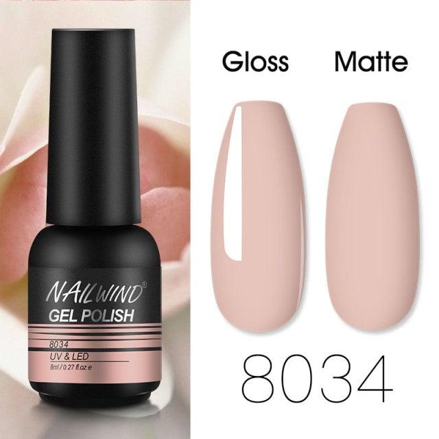 Colorful Glossy Gel Nail Polish 8ml Modern Permanent UV LED Nails Gel Luxury Fashion For Women and Girls Shine Design