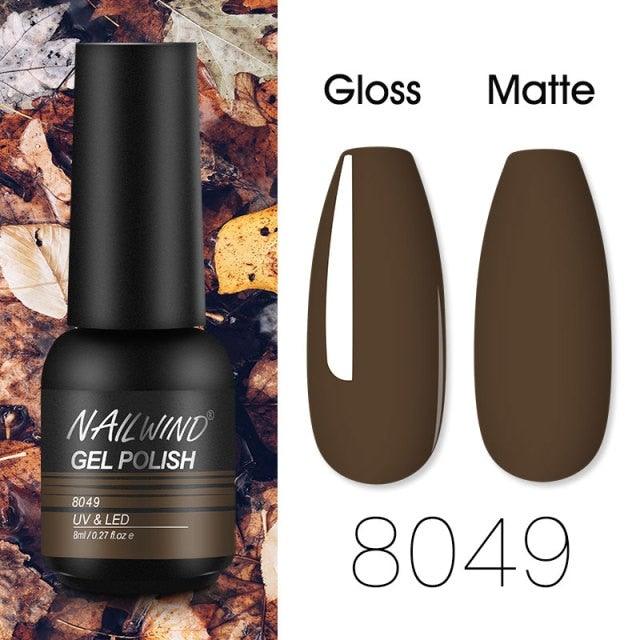 Colorful Glossy Gel Nail Polish 8ml Modern Permanent UV LED Nails Gel Luxury Fashion For Women and Girls Shine Design