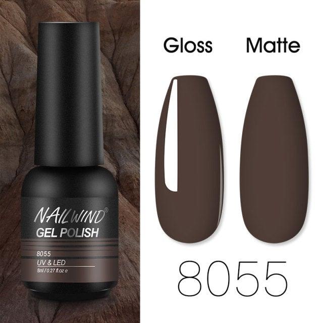 Colorful Glossy Gel Nail Polish 8ml Modern Permanent UV LED Nails Gel Luxury Fashion For Women and Girls Shine Design