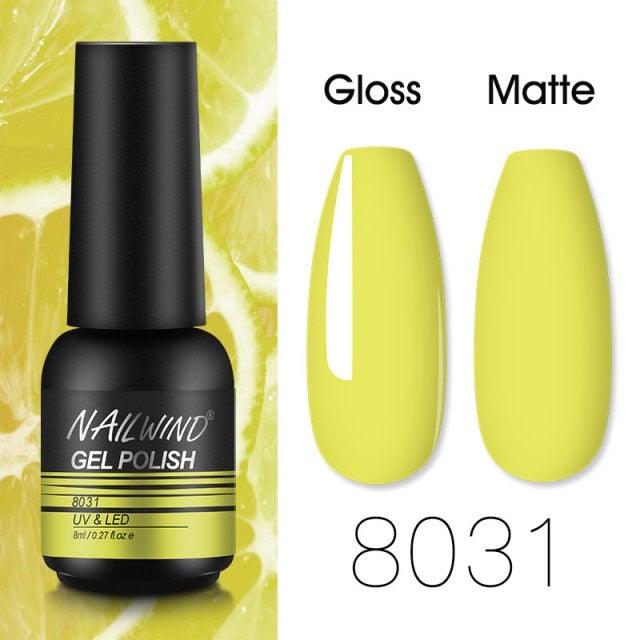 Colorful Glossy Gel Nail Polish 8ml Modern Permanent UV LED Nails Gel Luxury Fashion For Women and Girls Shine Design