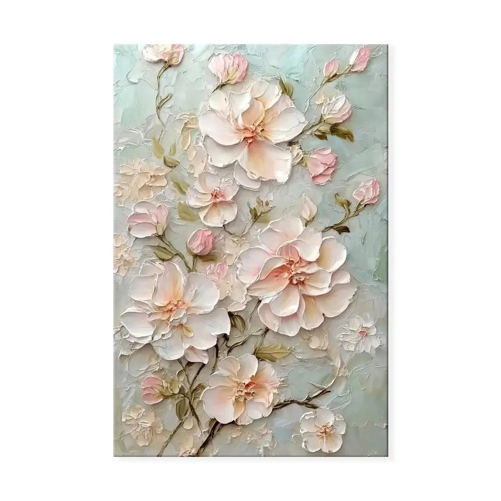 Colorful Handmade Flower Artwork Modern Spring Flowers Thick Oil Painting New Design Wall Art For Living Room Decor As Gift