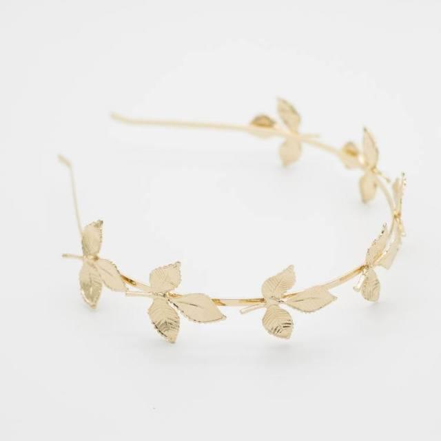 Colorful Rhinestone Flower Leaf Hair Hoop Headband Hairband for Women Girls Bezel Hair Band Hair Accessories Flower and Leaves Crown Hair Band for Bride and Bridesmaids