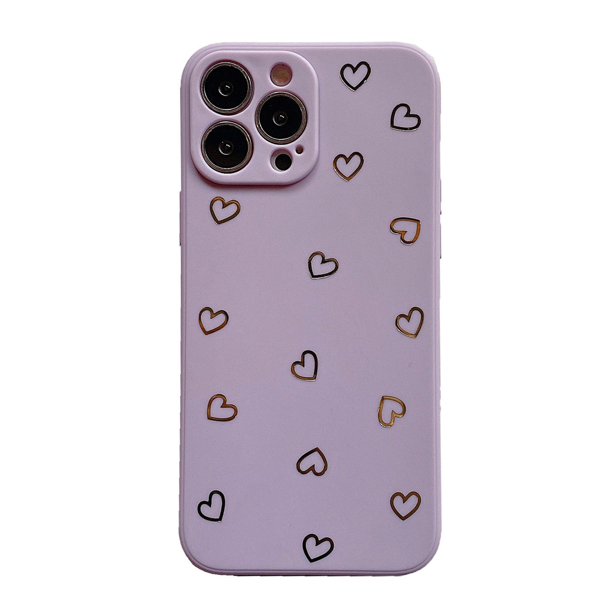 Colorful Silicone Case Soft Protection Cute Pattern Cute Little Heart Phone Case For iPhone 14 Pro Max 13 12 11 X XR XS Max 7 8 Plus Silicone Camera Back Case Cover