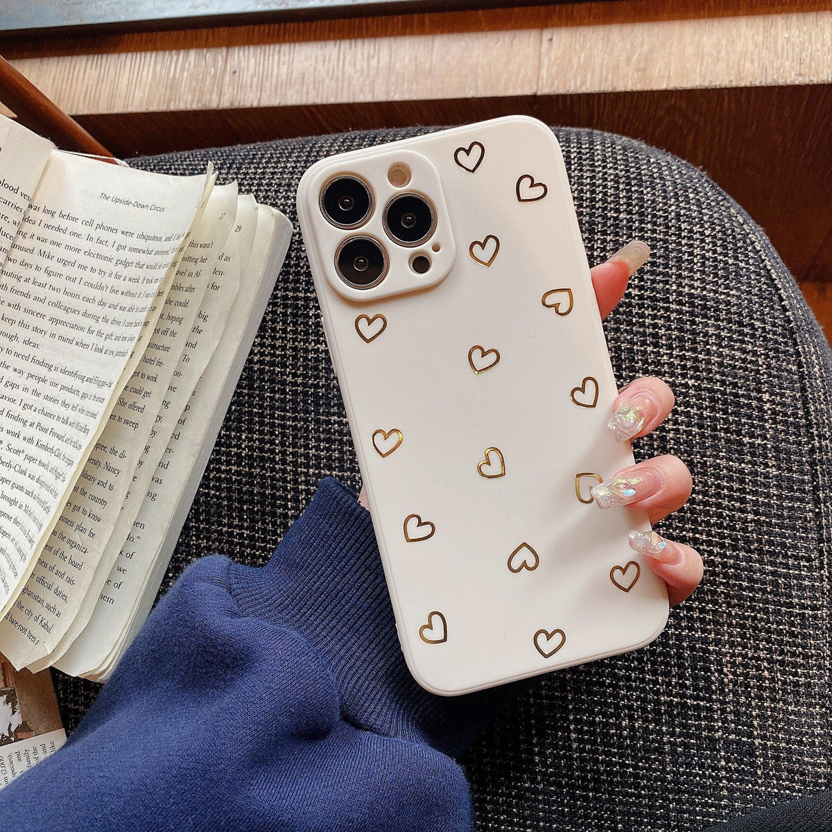 Colorful Silicone Case Soft Protection Cute Pattern Cute Little Heart Phone Case For iPhone 14 Pro Max 13 12 11 X XR XS Max 7 8 Plus Silicone Camera Back Case Cover