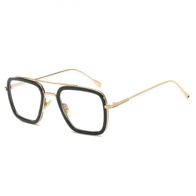 Cool Glasses Modern  Elegant Cosplay Vintage Retro  Sunglasses Vintage Aviator Square Sunglasses for Men Gold Frame Retro  Classic Sunglasses