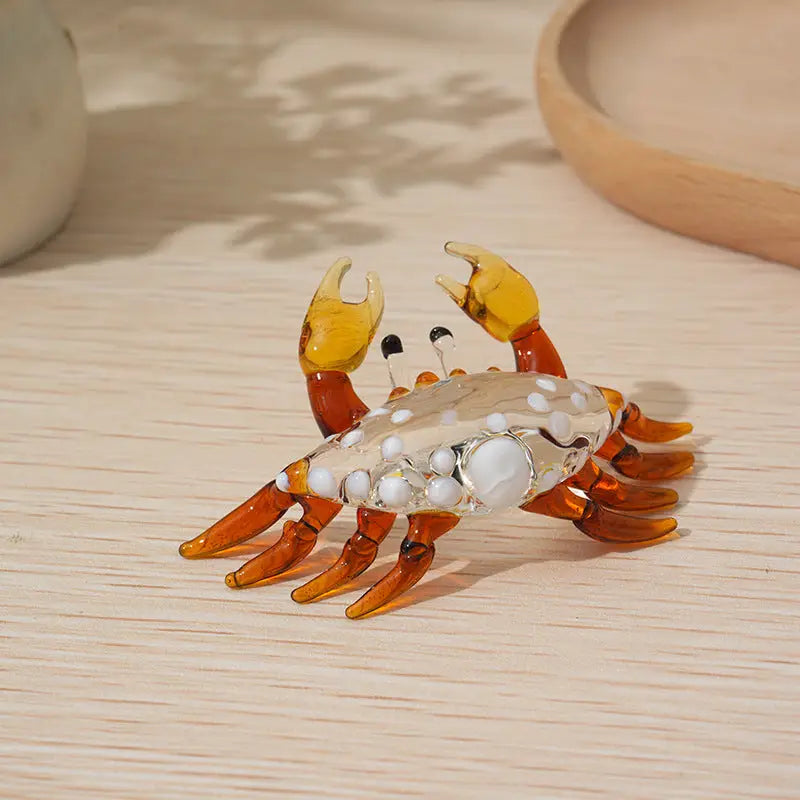 Creative Handmade Glass Crab Ornament
