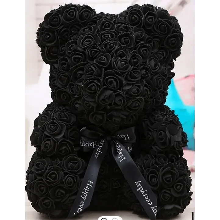 Cute artificial rose flower teddy bears gift box for home decor - Christmas Valentine's Day wedding day presents