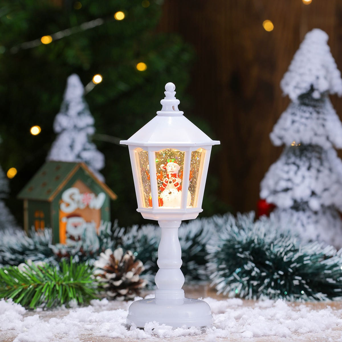 Christmas Decorations Luminous Band Music Water Injection Table Lamp