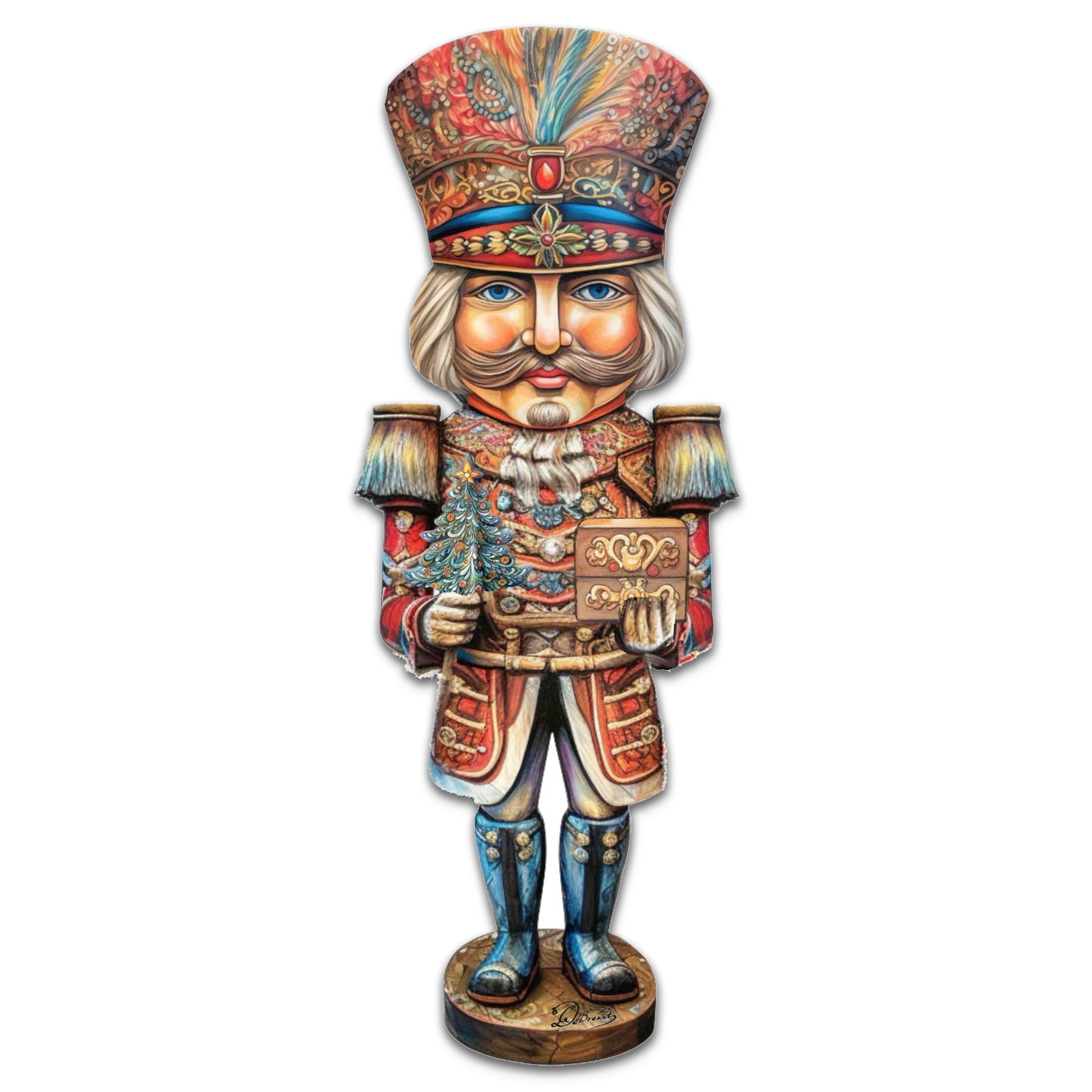 Regal Nutcracker Prince Holiday Door Decor by G. Debrekht - Christmas Decor - 8611060H