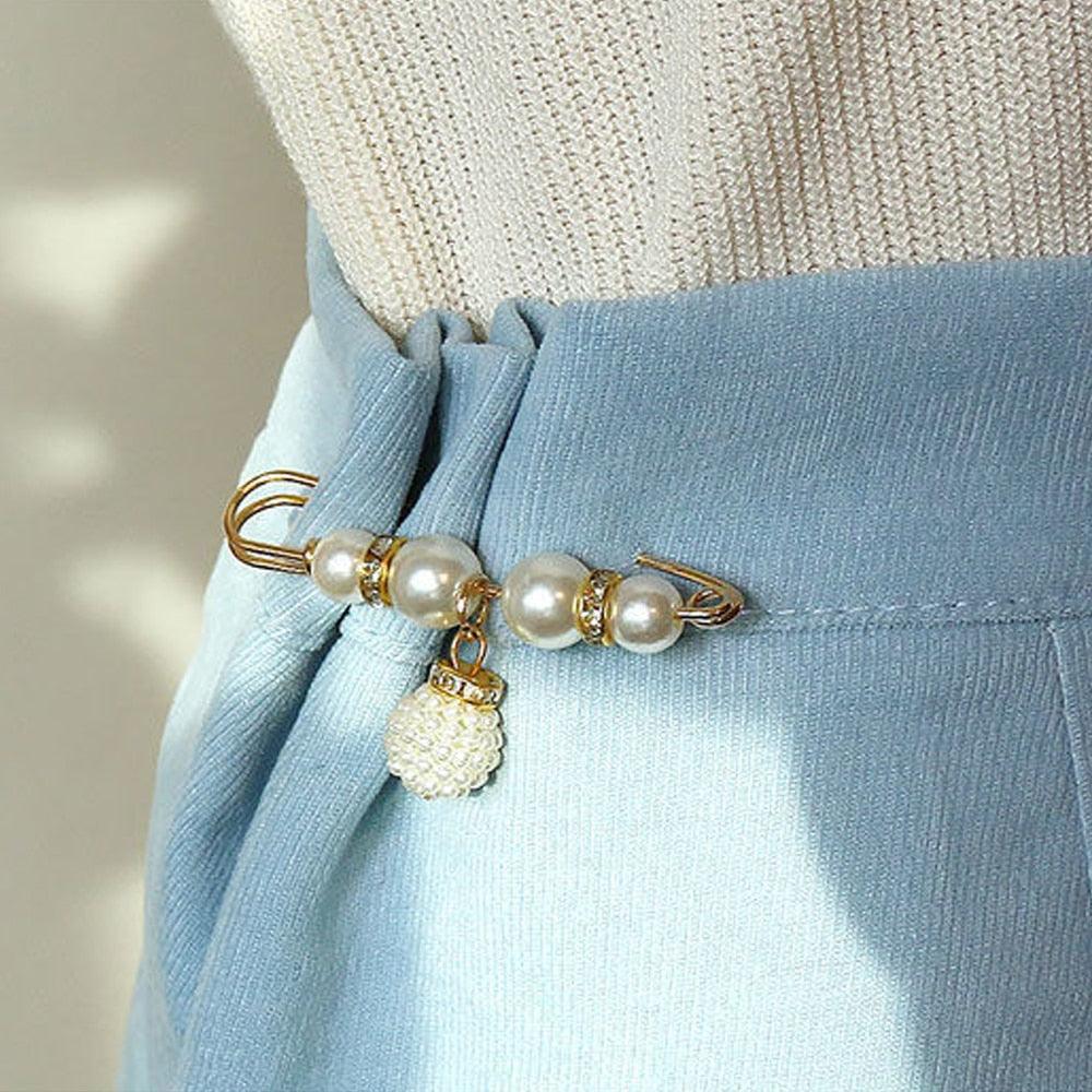 Detachable Metal Pins Pants Pin Retractable Button Sewing-Free Buckles for Jeans Perfect Fit Reduce Waist Trouser Opening Pin Fixed Buckle Large Trousers Waist Small Safety Pin