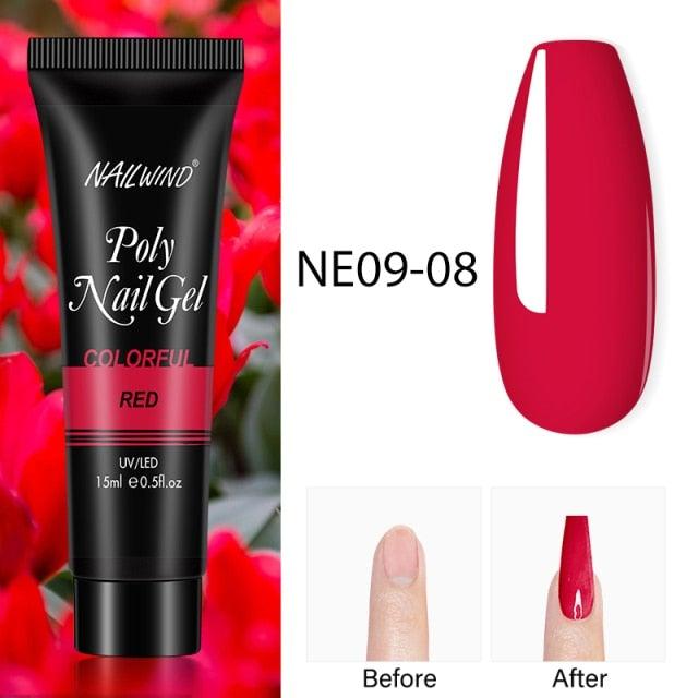 Diamond Gel Nail Polish Poly 15ml Semi Permanent UV Manicure Reflective Sparkling Luxury Shine Design For Women and Girls