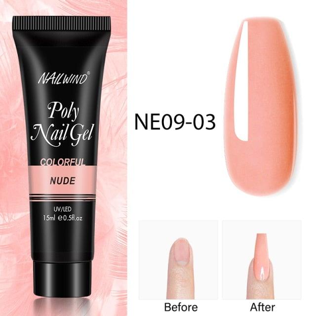 Diamond Gel Nail Polish Poly 15ml Semi Permanent UV Manicure Reflective Sparkling Luxury Shine Design For Women and Girls