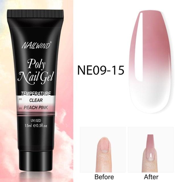 Diamond Gel Nail Polish Poly 15ml Semi Permanent UV Manicure Reflective Sparkling Luxury Shine Design For Women and Girls