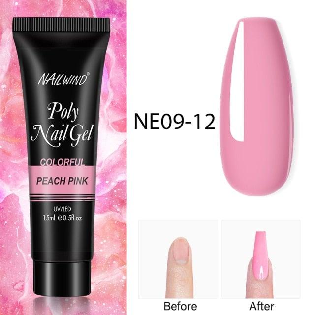 Diamond Gel Nail Polish Poly 15ml Semi Permanent UV Manicure Reflective Sparkling Luxury Shine Design For Women and Girls