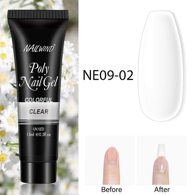 Diamond Gel Nail Polish Poly 15ml Semi Permanent UV Manicure Reflective Sparkling Luxury Shine Design For Women and Girls