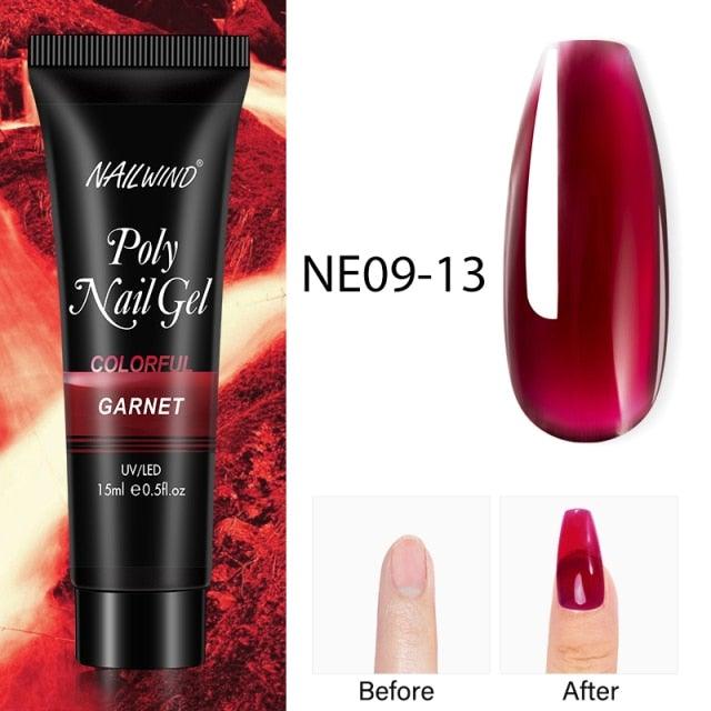 Diamond Gel Nail Polish Poly 15ml Semi Permanent UV Manicure Reflective Sparkling Luxury Shine Design For Women and Girls