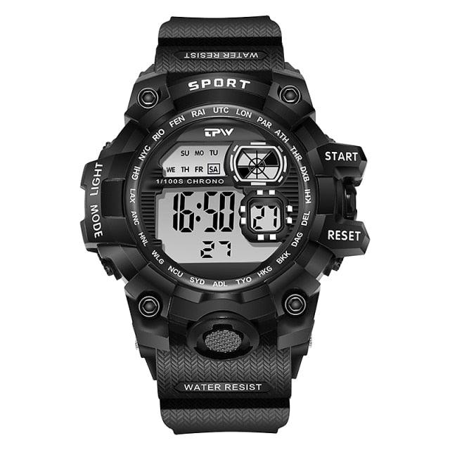 Digital Watches For Women School Girl Student  Transparent Color Water Resistent Silicone Strap Stopwatch Alarm Countdown Dual Time Ultra Super Wide-Angle Display Digital Wrist Watches For Men Women