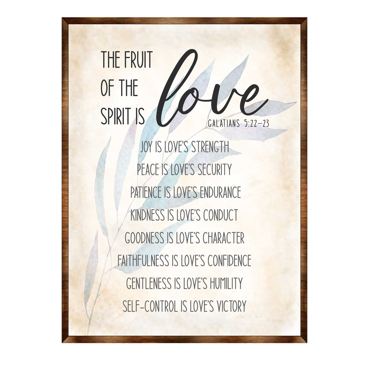 Fruit of the Spirit Sign - Wooden Christian sign - Verse sign - Galatians 5 22 - House warming gift - Bible sign - Scripture sign - 310347
