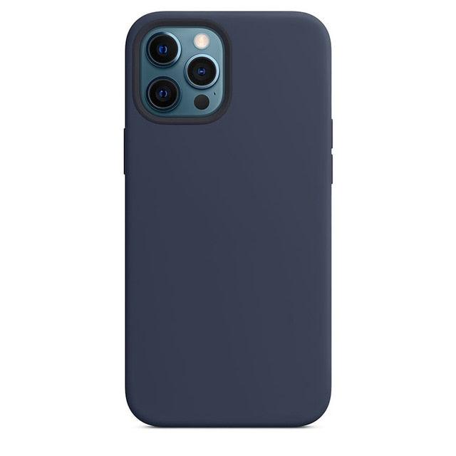 Elegant Style Solid Color Silicone Phone Cases For iPhone 13 14 Pro Max Classic Simple Case For iPhone 13 Pro Cover Slim Fit Silicone Back Cover For iPhone