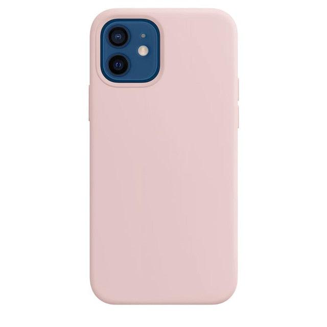 Elegant Style Solid Color Silicone Phone Cases For iPhone 13 14 Pro Max Classic Simple Case For iPhone 13 Pro Cover Slim Fit Silicone Back Cover For iPhone
