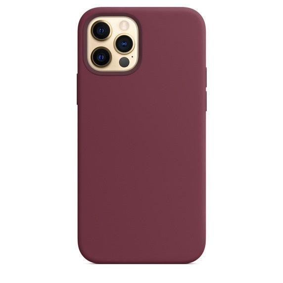 Elegant Style Solid Color Silicone Phone Cases For iPhone 13 14 Pro Max Classic Simple Case For iPhone 13 Pro Cover Slim Fit Silicone Back Cover For iPhone