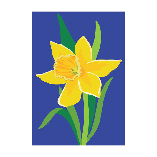 Daffodil Basic Applique Garden Flag