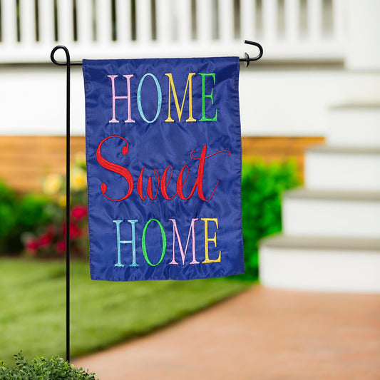 Home Sweet Home Basic Applique Garden Flag