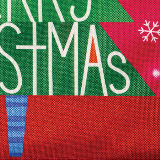 Have a Merry Christmas Burlap Garden Flag
