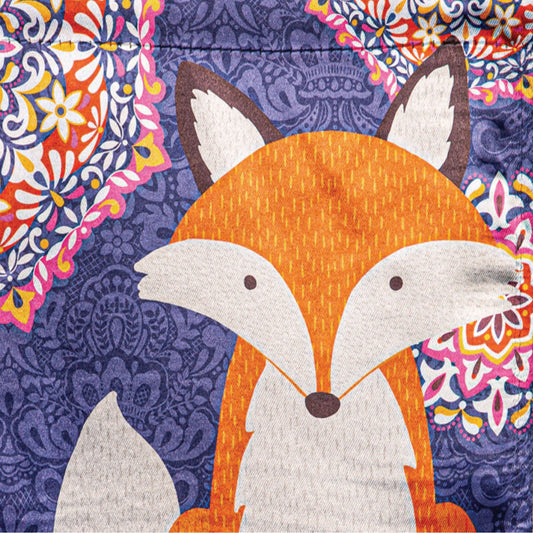 Fox in Fall Lustre Garden Flag