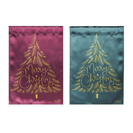 Trees Reversible Lustre Garden Flag