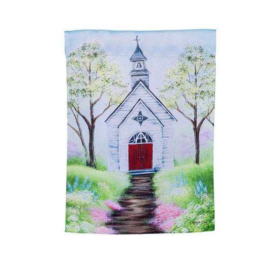 Church House Suede Garden Flag